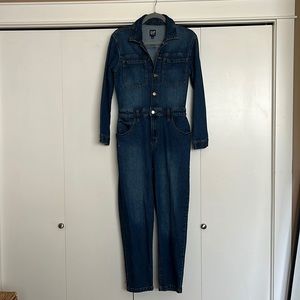 Gap denim jumpsuit